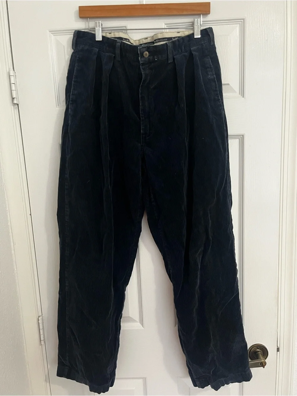 Ralph Lauren Men's Navy Corduroy Pants
